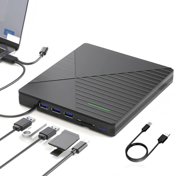 VikTck External CD/DVD Drive USB 3.0 Laptop PC-0