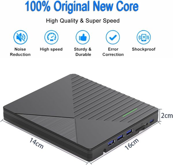 VikTck External CD/DVD Drive USB 3.0 Laptop PC-5
