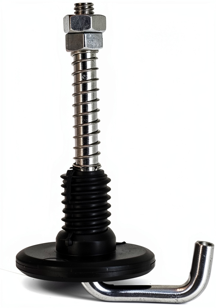Loolee tripod hook attached to a tripod in an outdoor setting