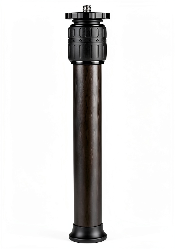 Andoer carbon fiber tripod extension tube on a professional camera setup
