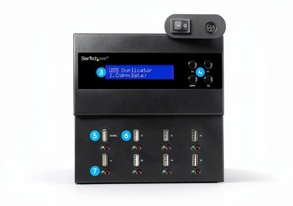 StarTech USB Duplicator 1 to 7 Black USBDUPE17-3