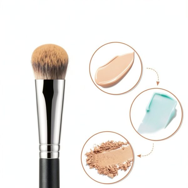 TEOYALL Angled Contour Brush Synthetic Bristles-3