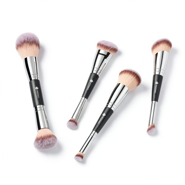 TEOYALL Dual Concealer Brush Synthetic Wood-6