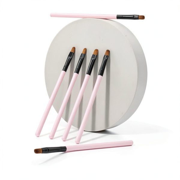 Concealer Brush Patelai Synthetic Flat Pink-1