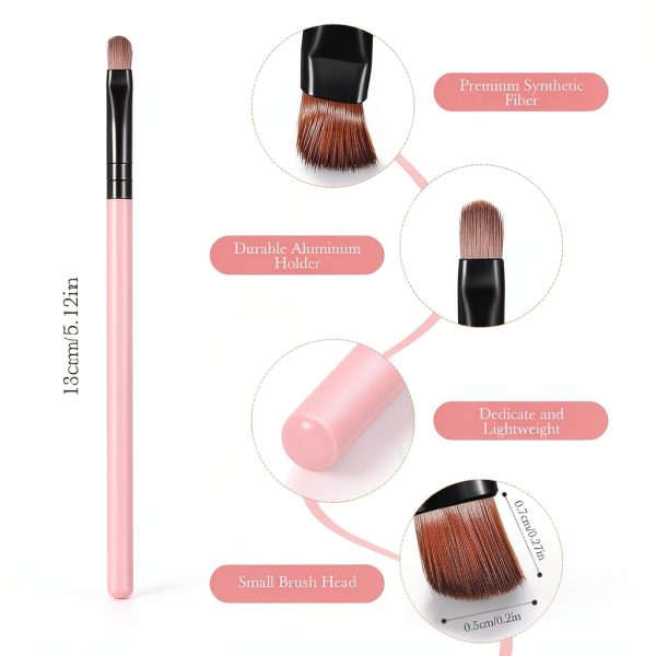 Concealer Brush Patelai Synthetic Flat Pink-3