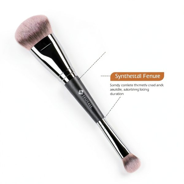 TEOYALL Dual Concealer Brush Synthetic Wood-3